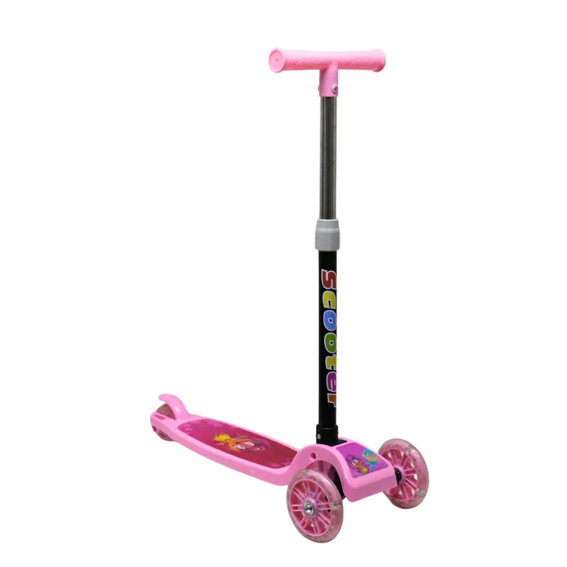 Patinete scooter infantil 3 rodas com led - Dobrável