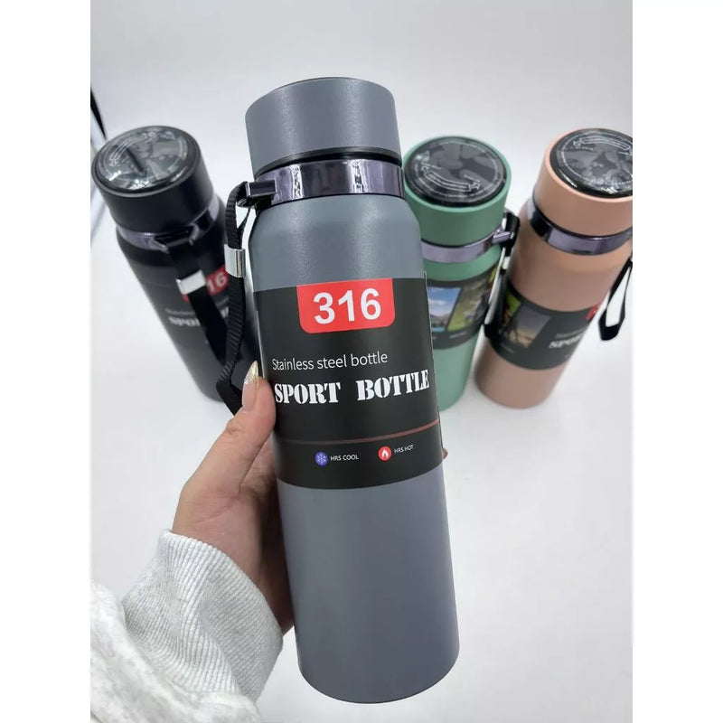 Garrafa Térmica 800ml Em Inox | Sensor De Temperatura Digital